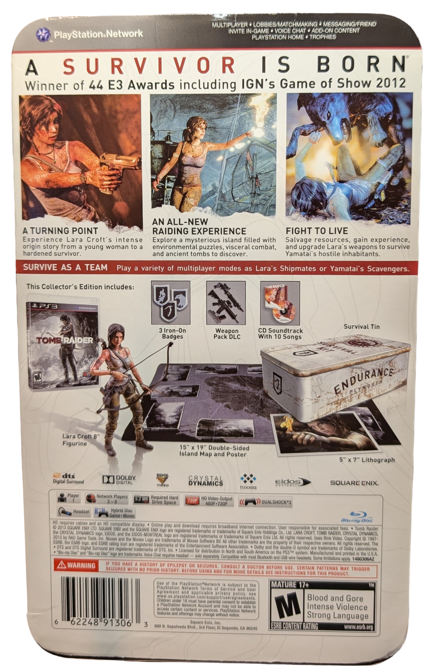Tomb Raider Collector's Edition - Excellent Condition (PlayStation 3)