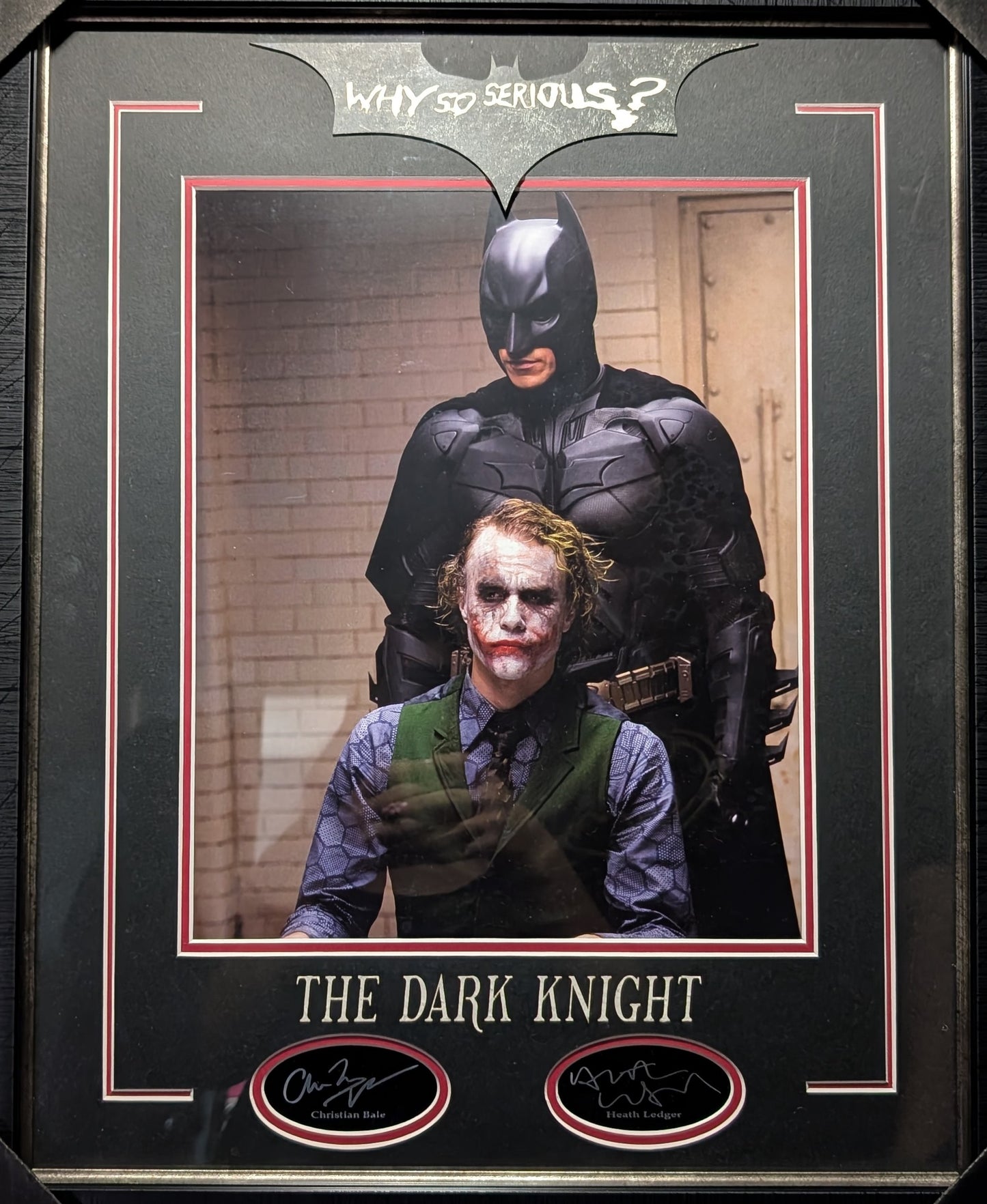 Signed The Dark Knight Framed Picture - Excellent Condition