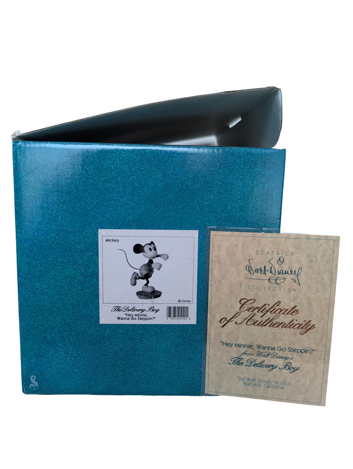 WDCC - The Delivery Boy Mickey "Hey Minnie, Wanna Go Steppin?" - Contents Verified New Condition