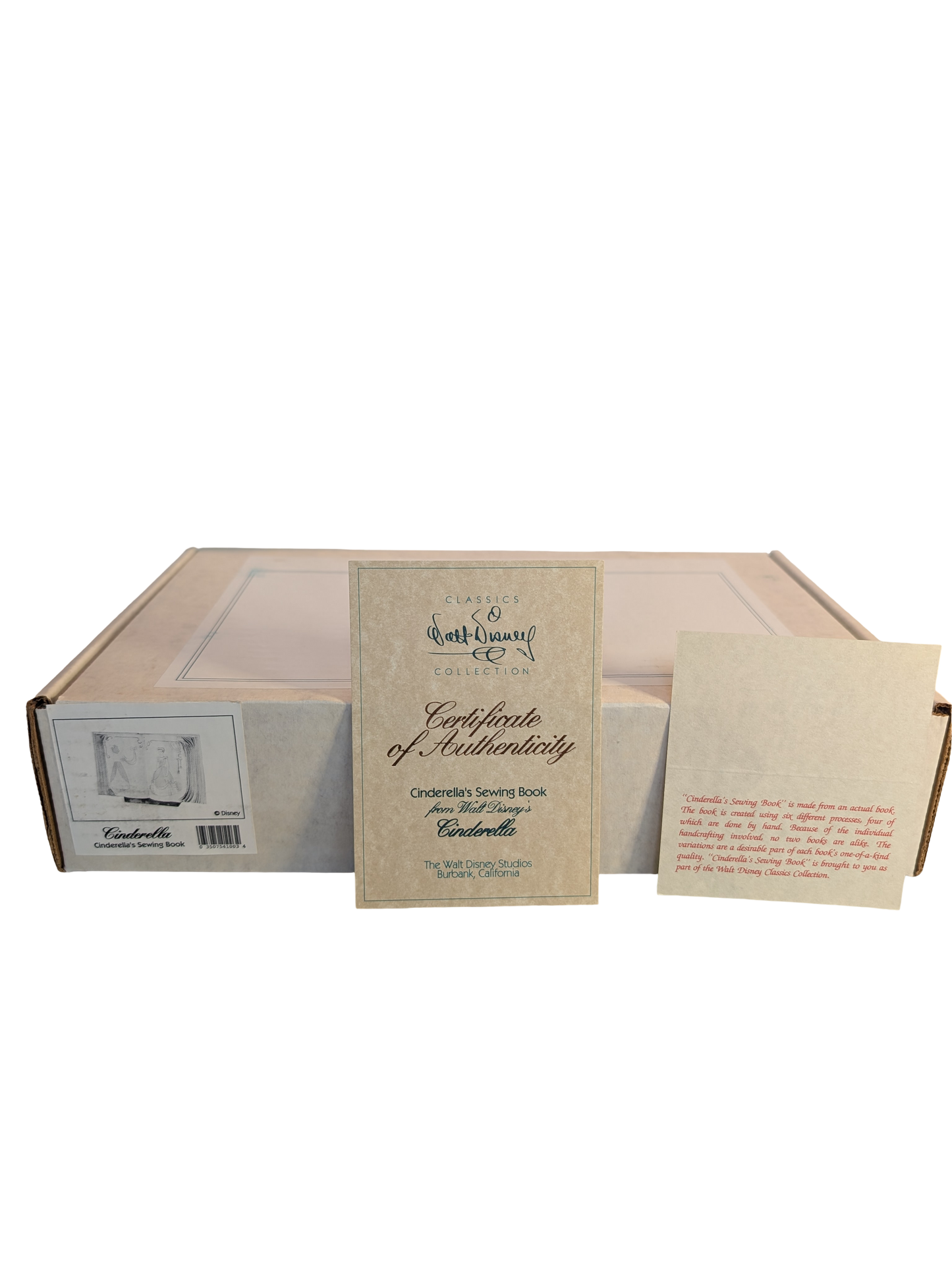 WDCC - Cinderella "Cinderella's Sewing Book" - Contents Verified New Condition
