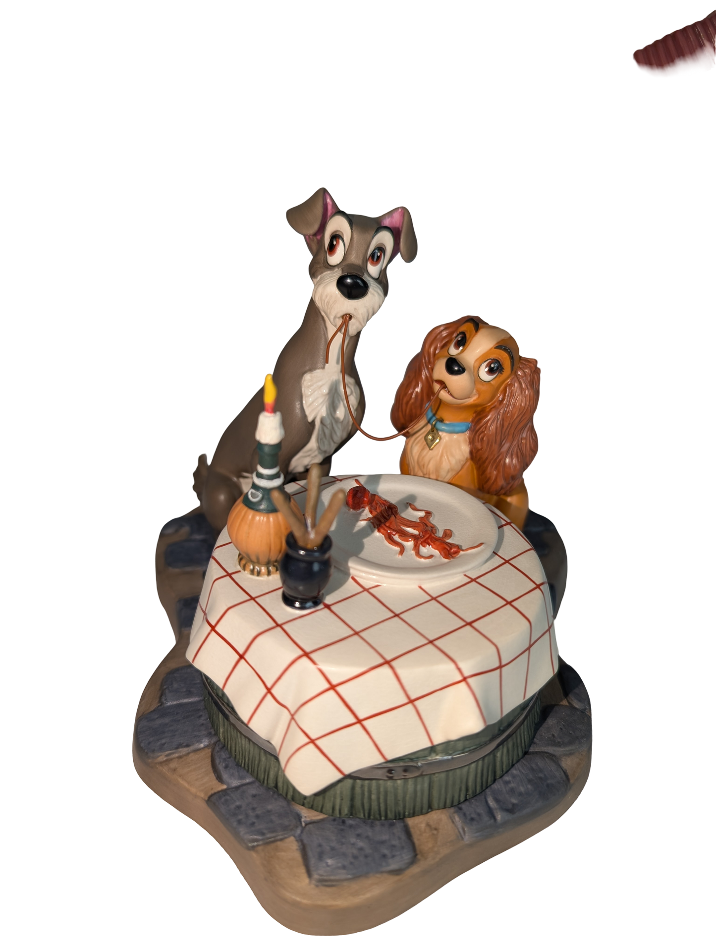 WDCC - Lady and the Tramp "Bella Notte" - Contents Verified New Condition