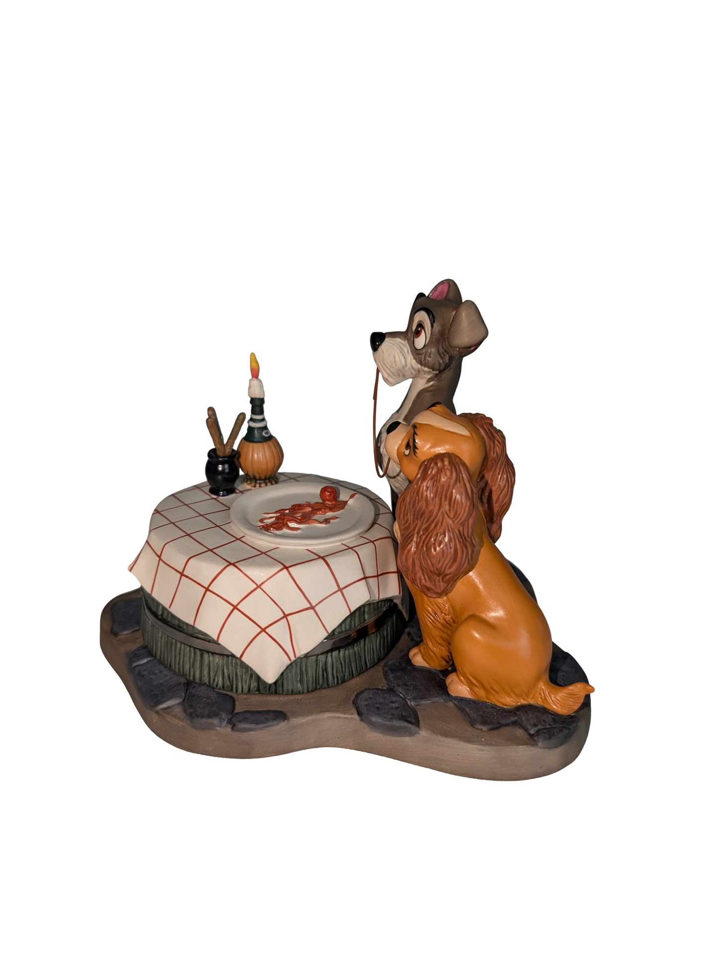 WDCC - Lady and the Tramp "Bella Notte" - Contents Verified New Condition