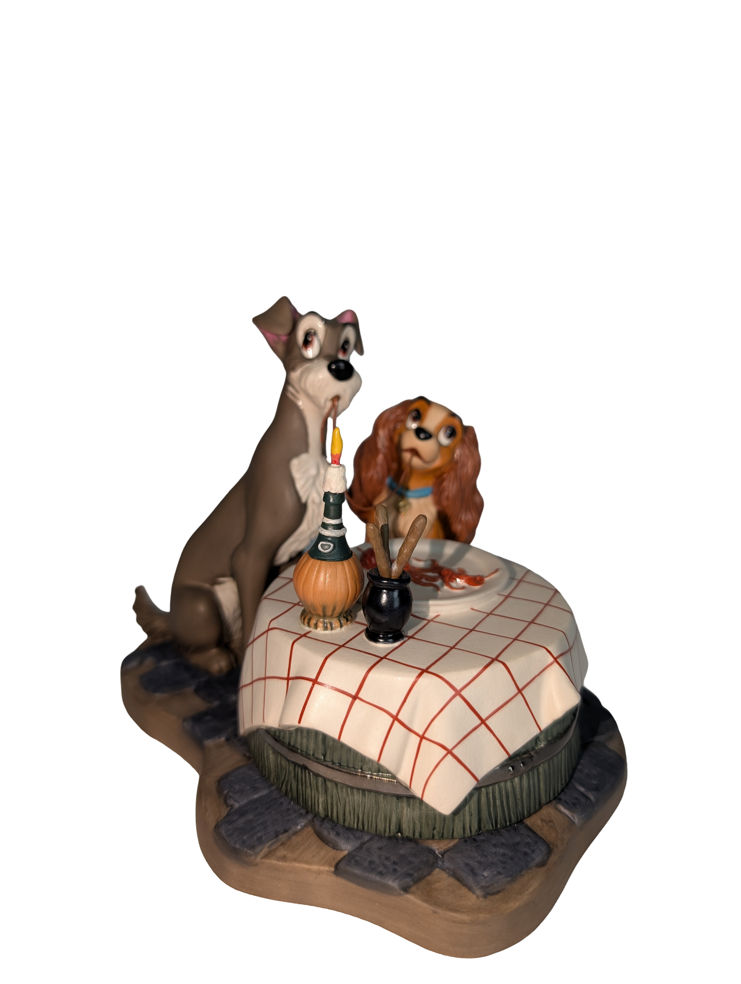 WDCC - Lady and the Tramp "Bella Notte" - Contents Verified New Condition