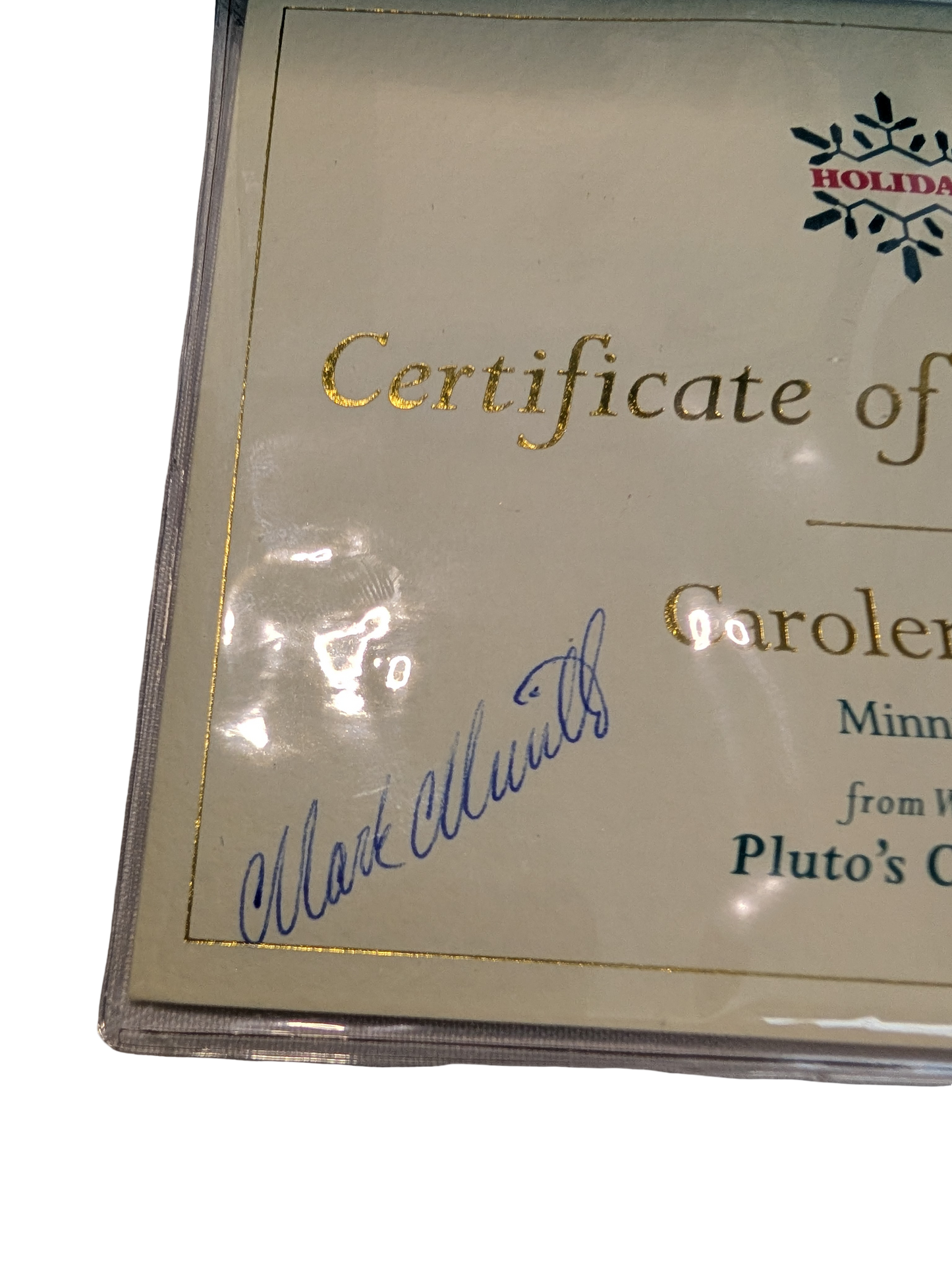WDCC - Pluto's Christmas Tree Caroler Minnie - Contents Verified New Condition