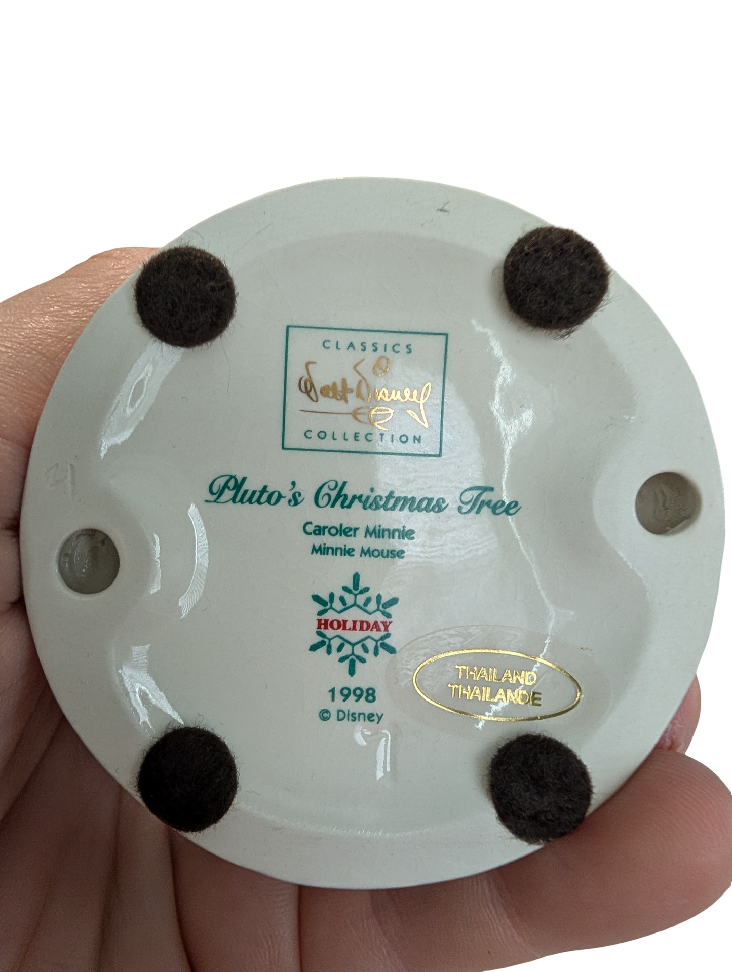 WDCC - Pluto's Christmas Tree Caroler Minnie - Contents Verified New Condition