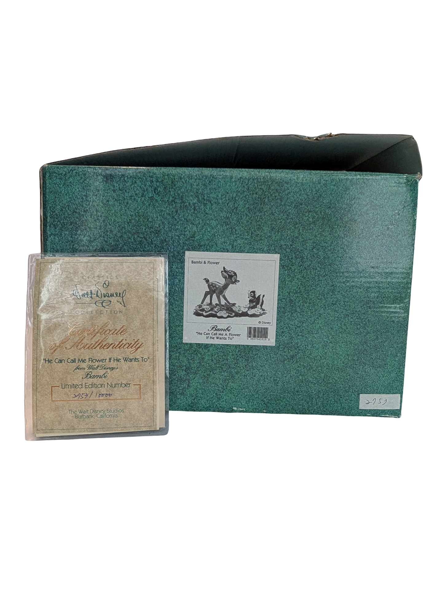 WDCC - Bambi Bambi & Flower "He Can Call Me A Flower If He Wants To" - Contents Verified New Condition