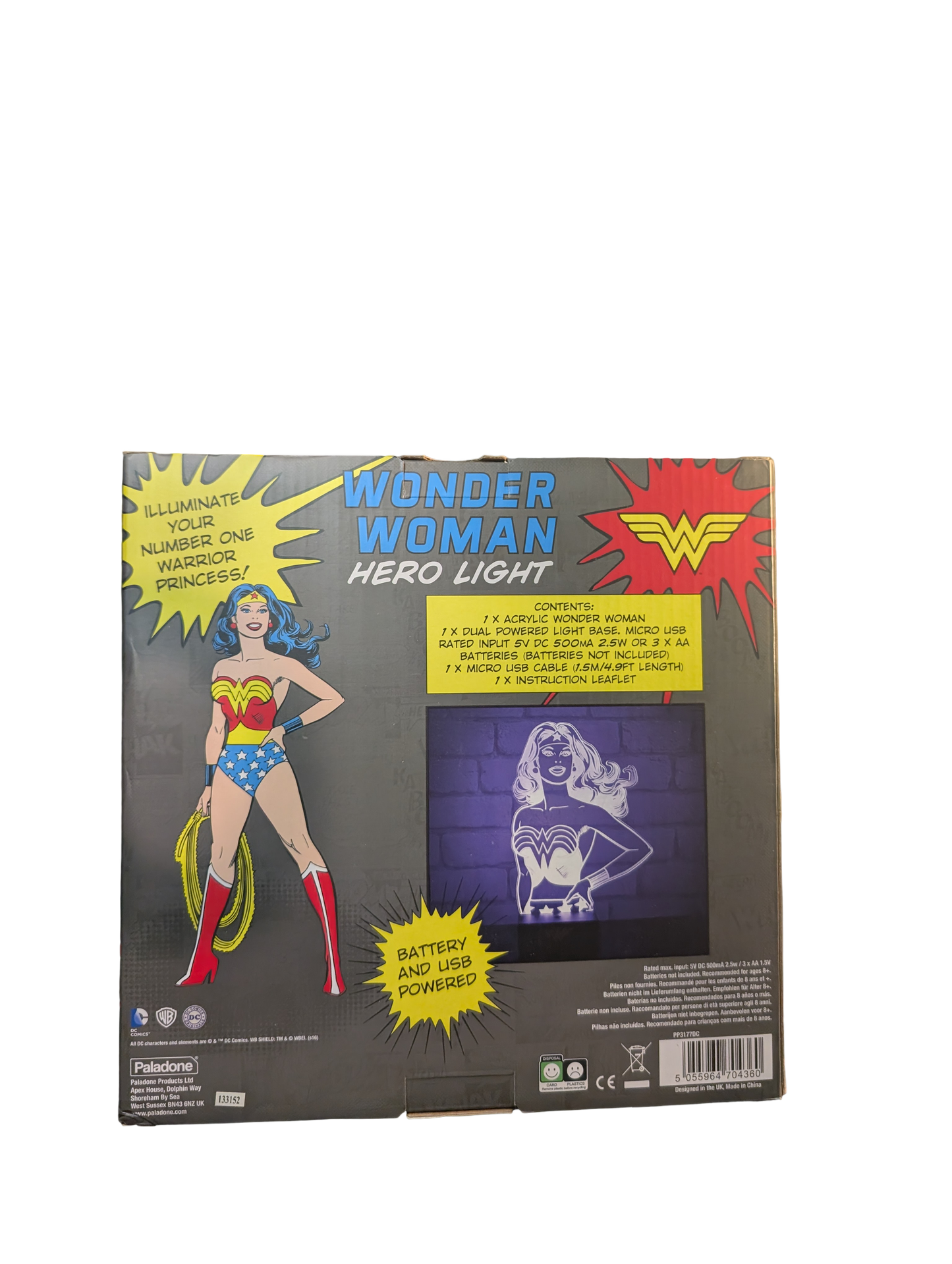 Paladone DC Comics Wonder Woman Hero Light