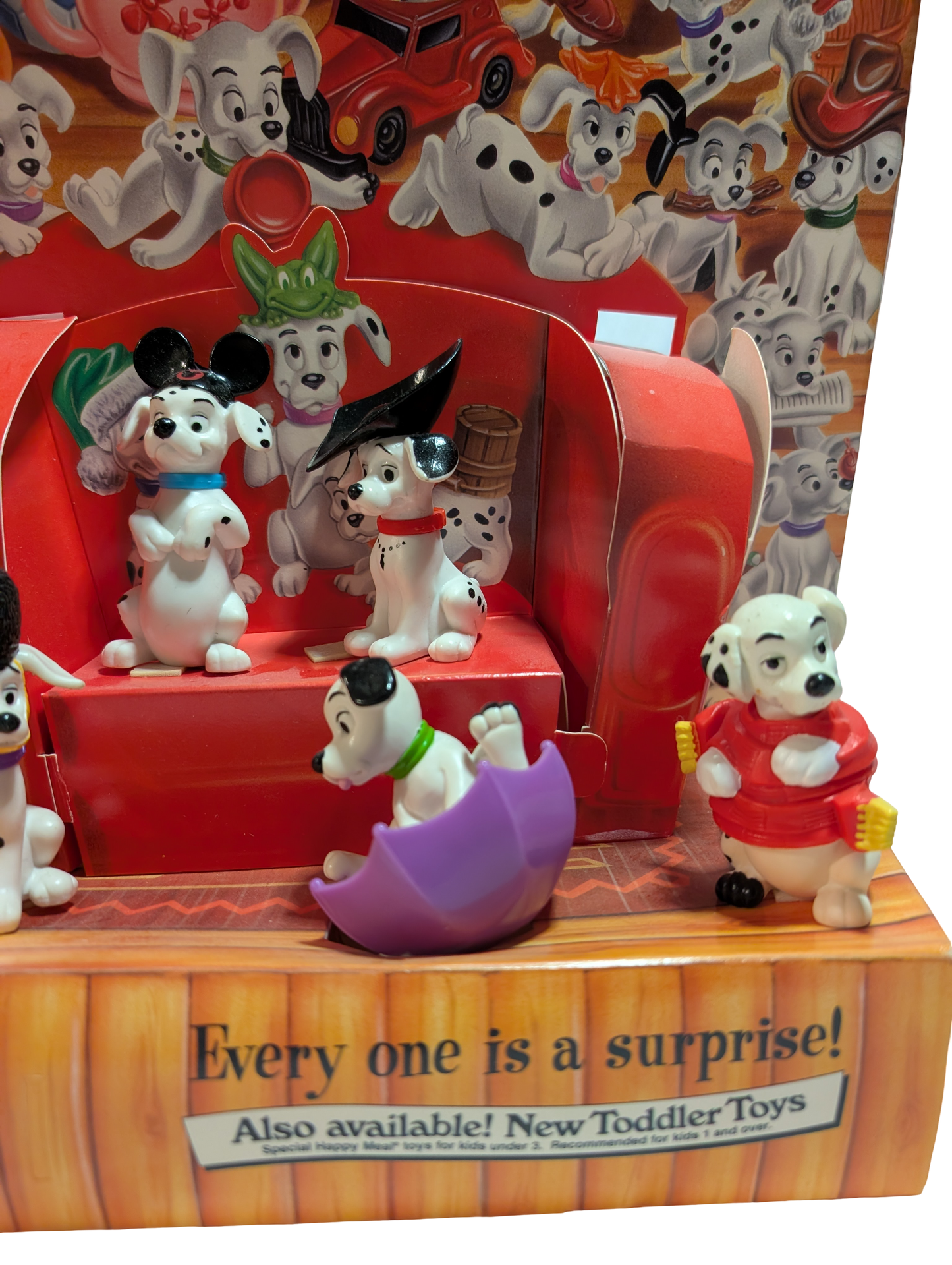 McDonald's Happy Meal 101 Dalmatians Toys Display