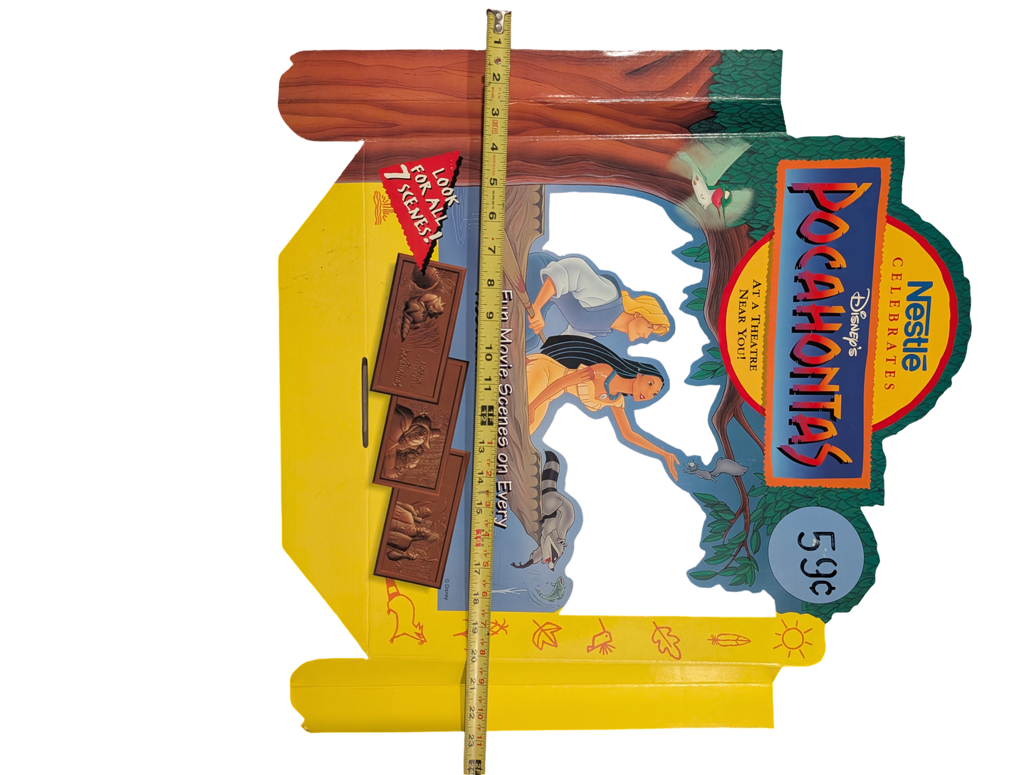 1995 Nestle Celebrates Disney’s Pocahontas Promotional Display Flat