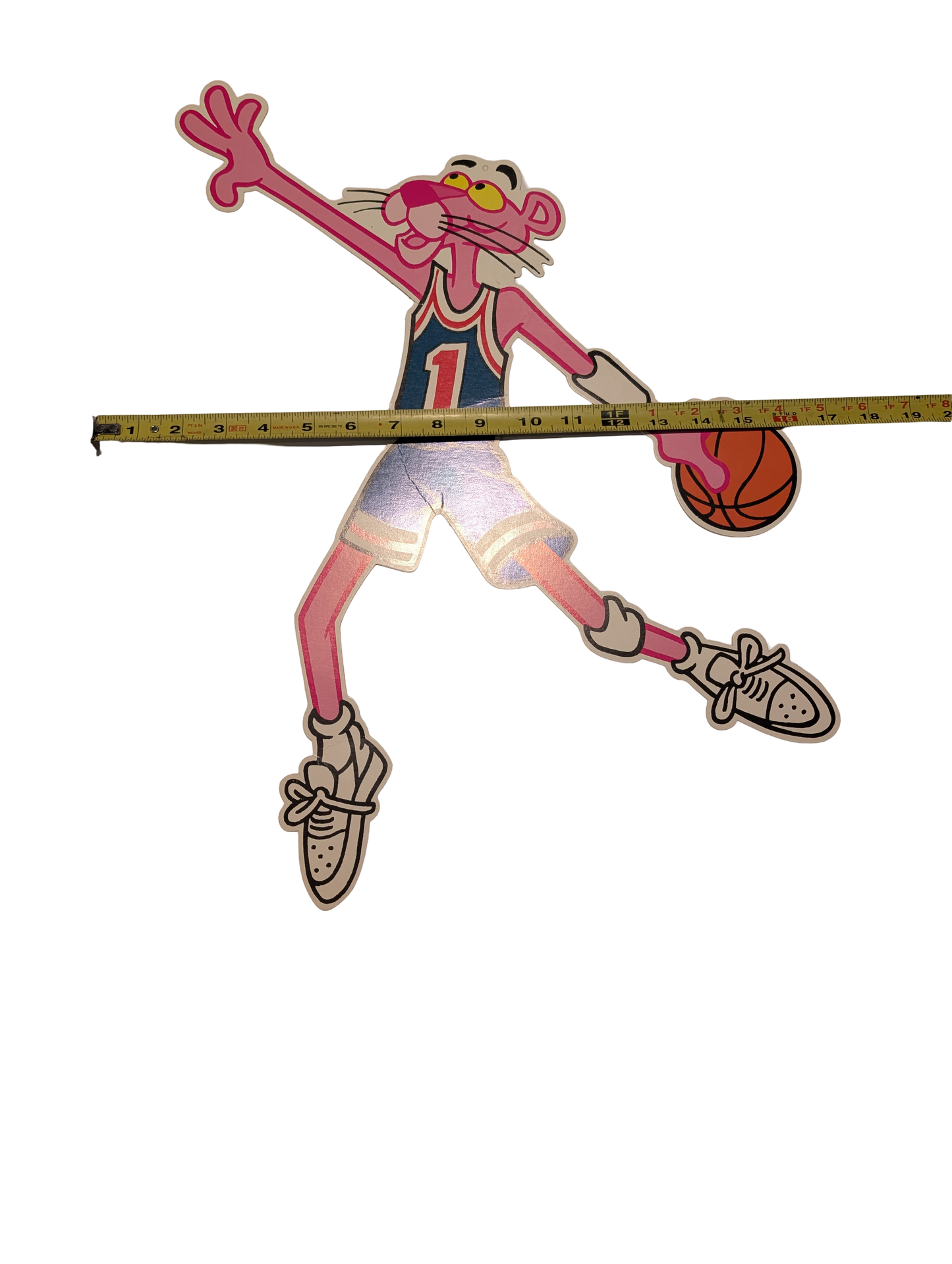 Vintage Pink Panther Basketball Wall Cutout