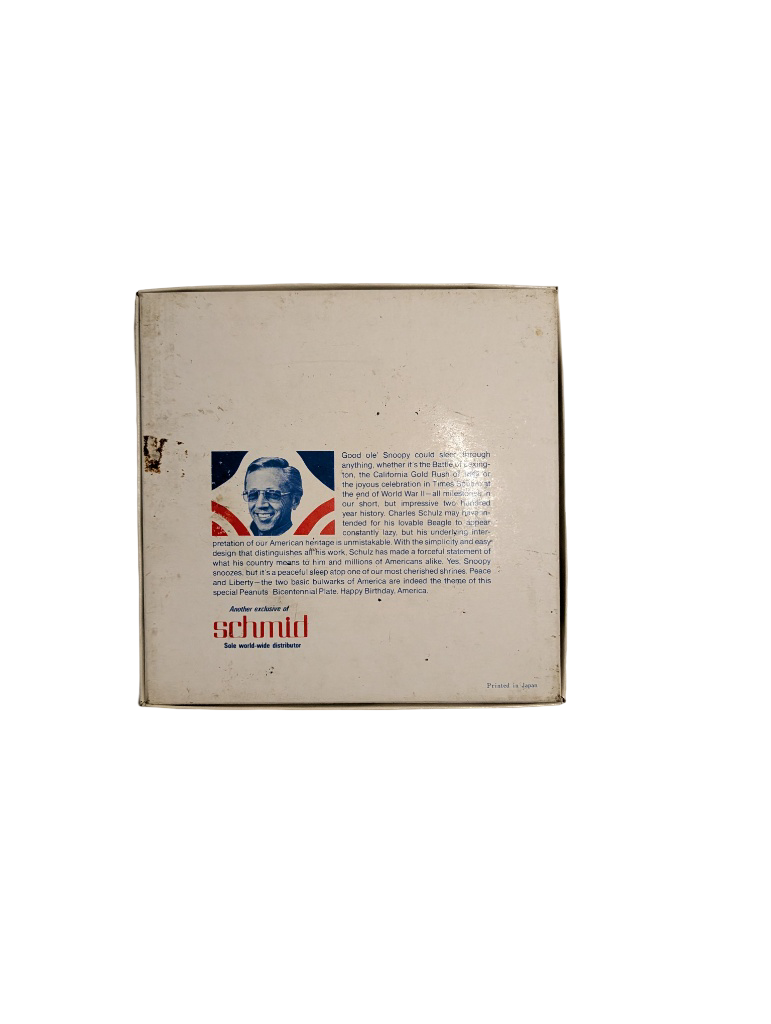 Charles Schultz PEANUTS '76 Bicentennial Plate