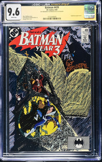Batman Year Three Complete Set #436-439 JSA Autographed Lot