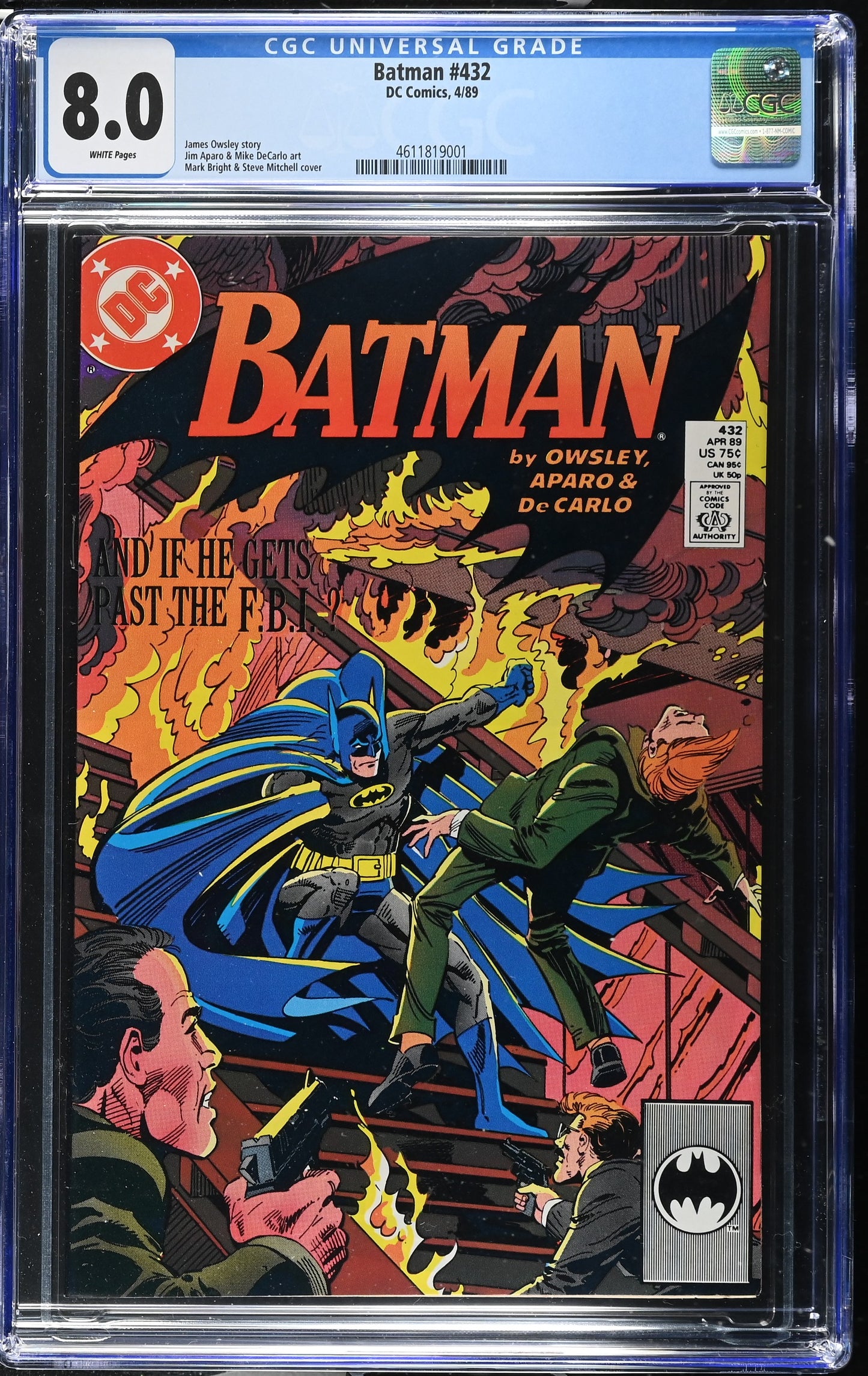 Batman #430 #431 #432 CGC Graded 7.5-9.0 WHITE Pages