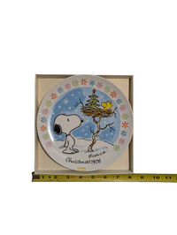 Charles Schultz PEANUTS 1976 Christmas Plate Limited Edition