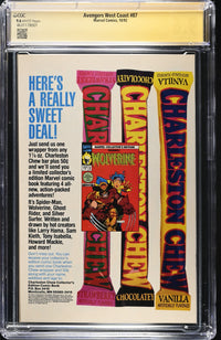 CGC Signature Series ROY THOMAS Avengers West Coast #87 #88 Graded 9.8-9.6 WHITE Pages
