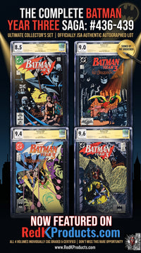 Batman Year Three Complete Set #436-439 JSA Autographed Lot