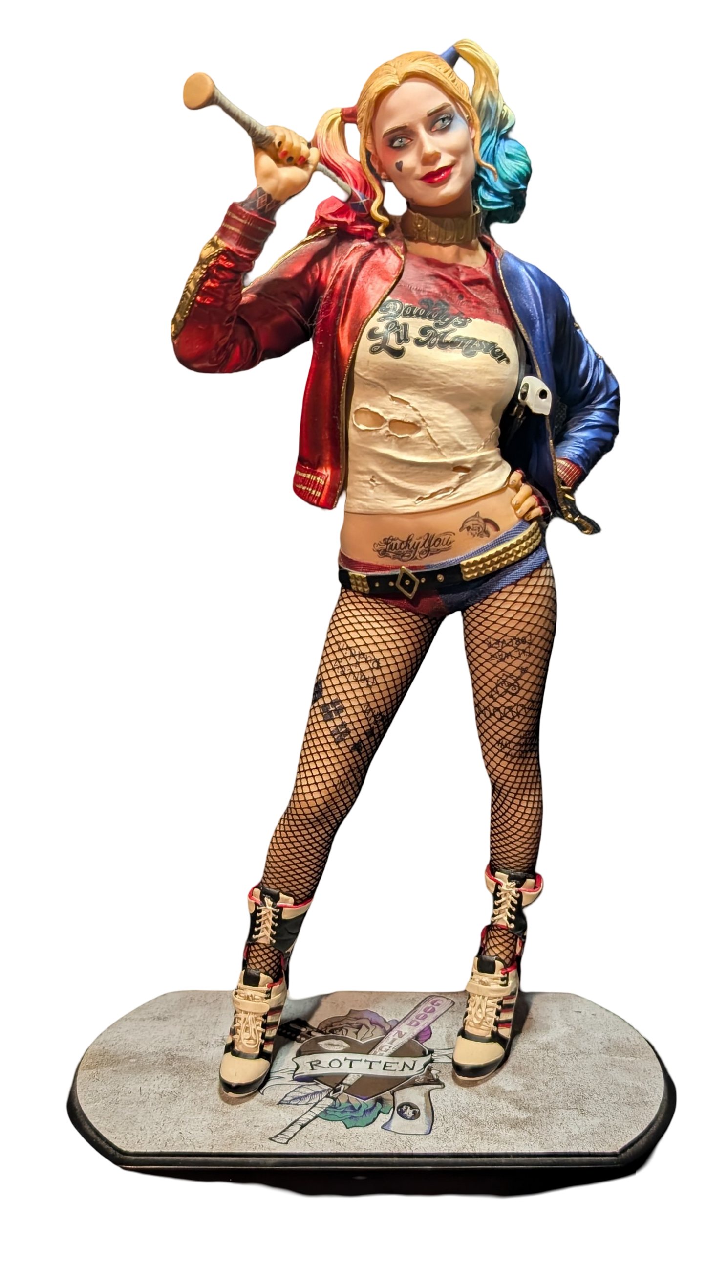 Suicide Squad Extended Cut with Harley Quinn Statue - Excellent Condition (Blu-Ray)