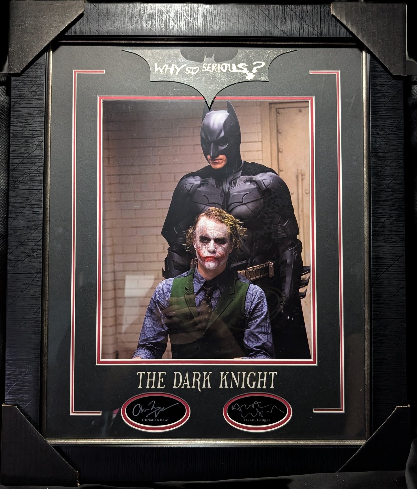 Signed The Dark Knight Framed Picture - Excellent Condition