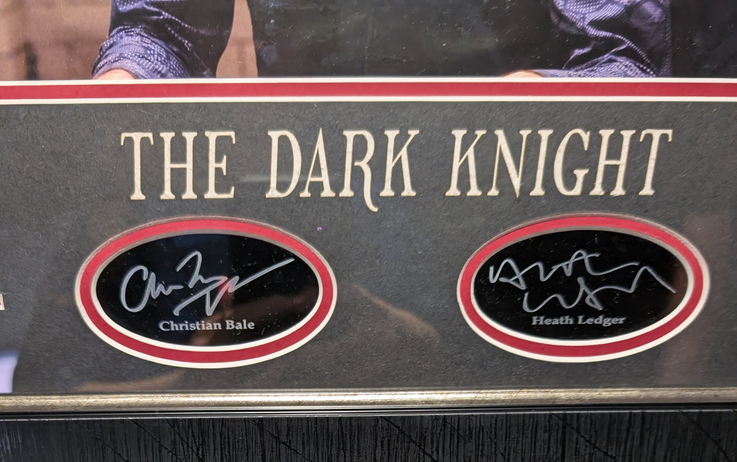 Signed The Dark Knight Framed Picture - Excellent Condition