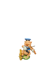 WDCC -Three Little Pigs Fiddler Pig "Hey Diddle, Diddle, I Play on My Fiddle"  - Contents Verified New Condition