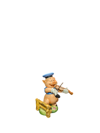 WDCC -Three Little Pigs Fiddler Pig "Hey Diddle, Diddle, I Play on My Fiddle"  - Contents Verified New Condition