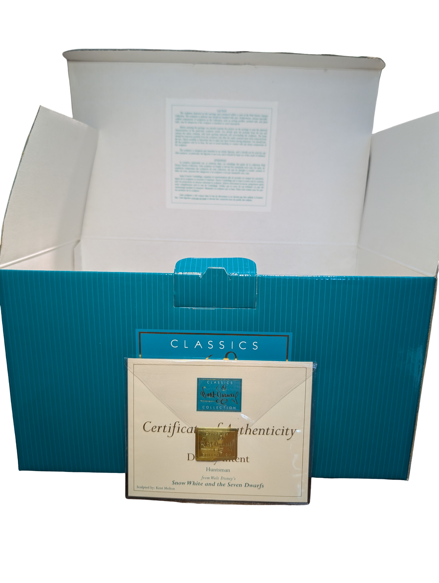 WDCC - Snow White and the Seven Dwarfs Huntsman and Heart Box "Deadly Intent" - Contents Verified New Condition