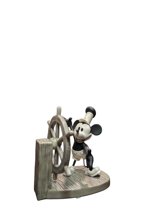 WDCC - Steamboat Willy Mickey's Debut 5 year Anniversary Sculpture - Contents Verified New Condition