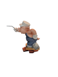 WDCC - Three Little Pigs Practical Pig "Work and Play Don't Mix" - Contents Verified New Condition