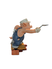 WDCC - Three Little Pigs Practical Pig "Work and Play Don't Mix" - Contents Verified New Condition