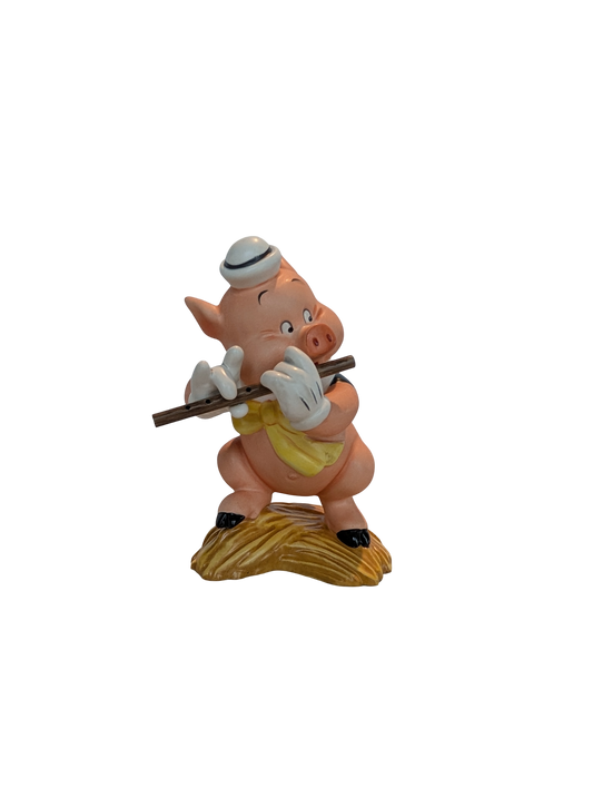 WDCC - Three Little Pigs Fifer Pig "I Toot My Flute, I Don't Give a Hoot" - Contents Verified New Condition