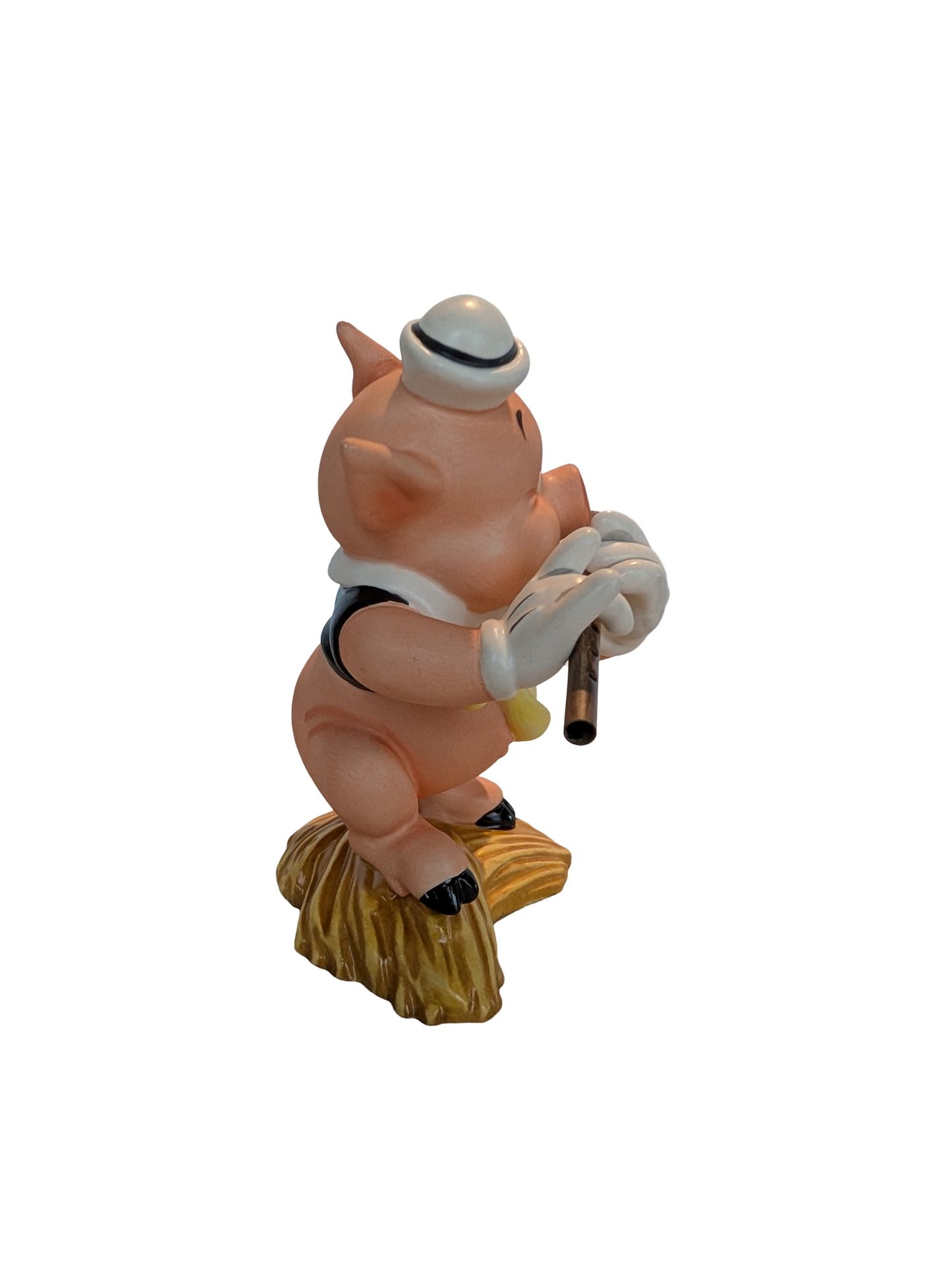 WDCC - Three Little Pigs Fifer Pig "I Toot My Flute, I Don't Give a Hoot" - Contents Verified New Condition