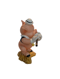 WDCC - Three Little Pigs Fifer Pig "I Toot My Flute, I Don't Give a Hoot" - Contents Verified New Condition