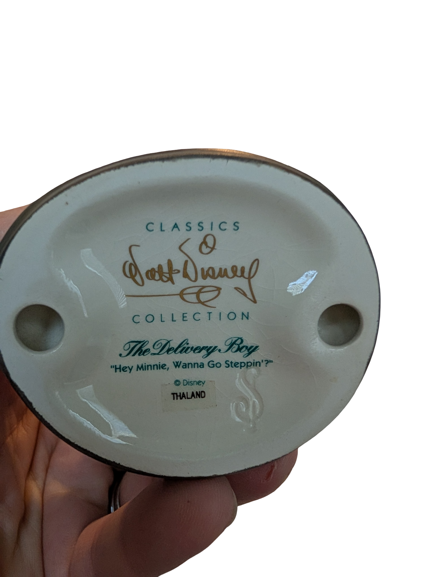 WDCC - The Delivery Boy Mickey "Hey Minnie, Wanna Go Steppin?" - Contents Verified New Condition