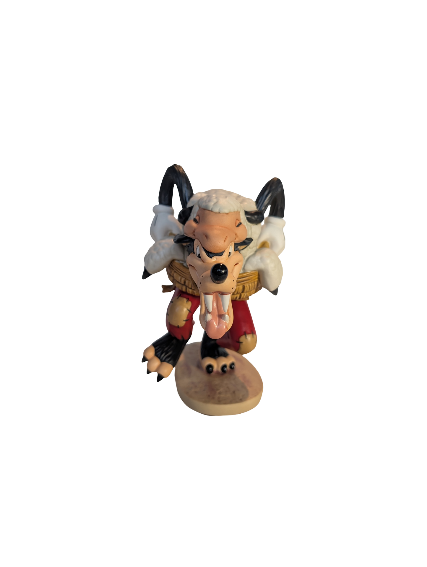 WDCC - Three Little Pigs Big Bad Wolf "I'm a poor little sheep…" - NO COA New Condition