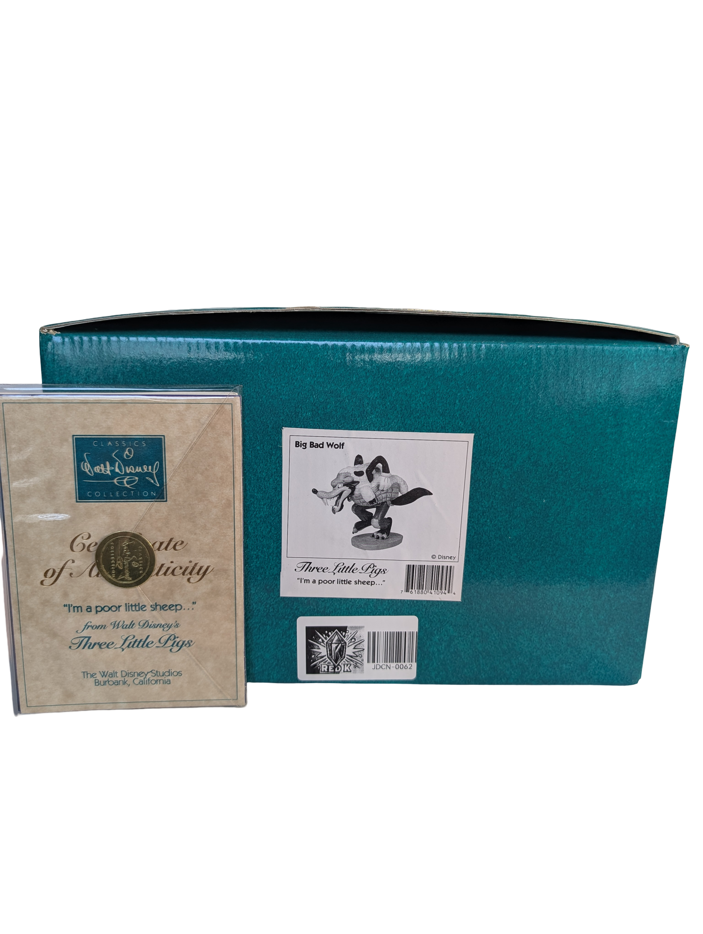 WDCC - Three Little Pigs Big Bad Wolf "Who's afraid of the Big Bad Wolf?" - Contents Verified New Condition