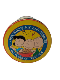 Chex Party Mix and Peanuts "40 Years of Tradition" - Peanuts Characters tin
