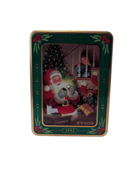 1992 Vintage OREO Cookie Collectable Chrismas Holiday Tin "Unlock the Magic"