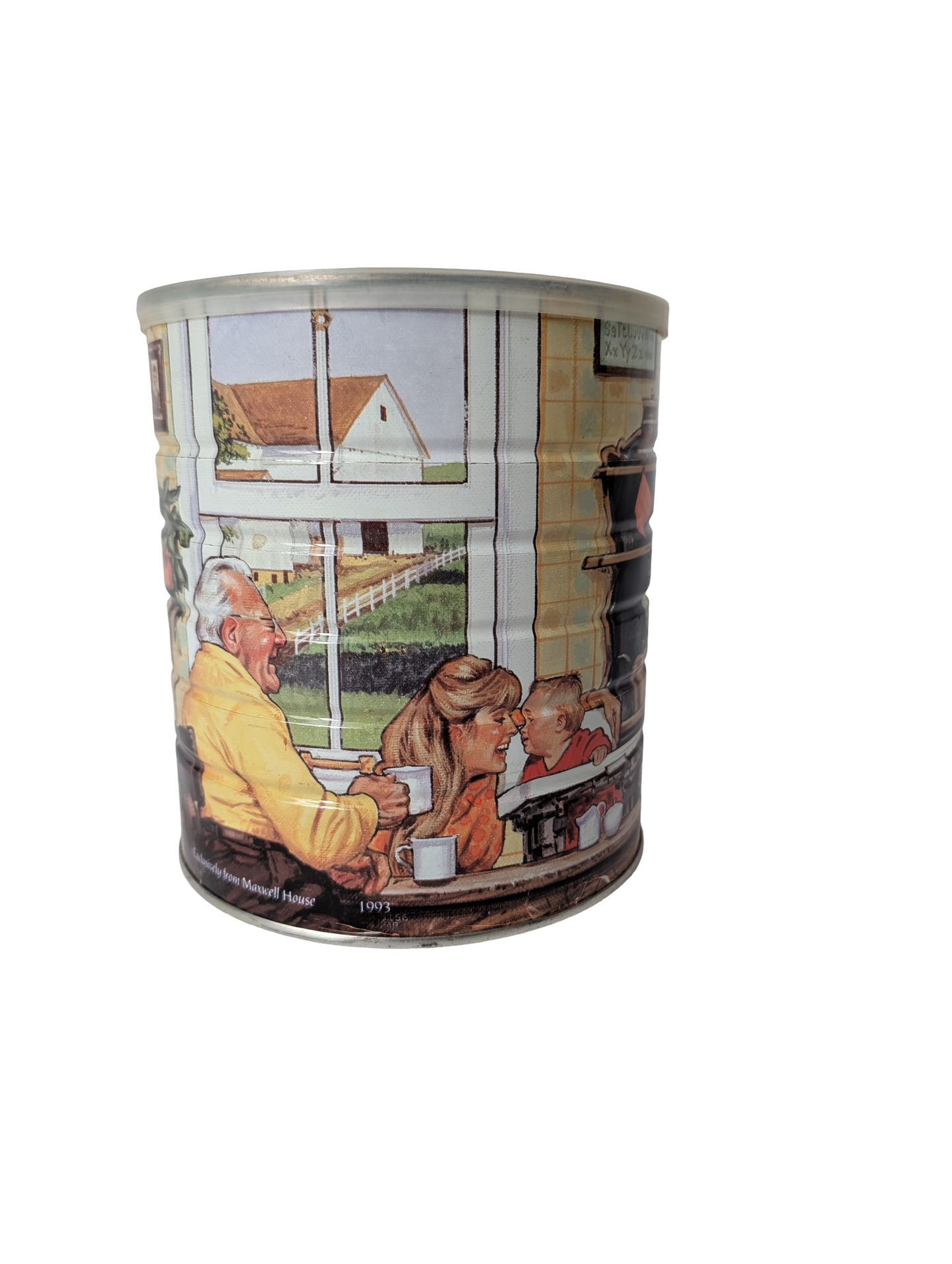 Vintage 1993 Maxwell House Coffee Collectible Tin Can