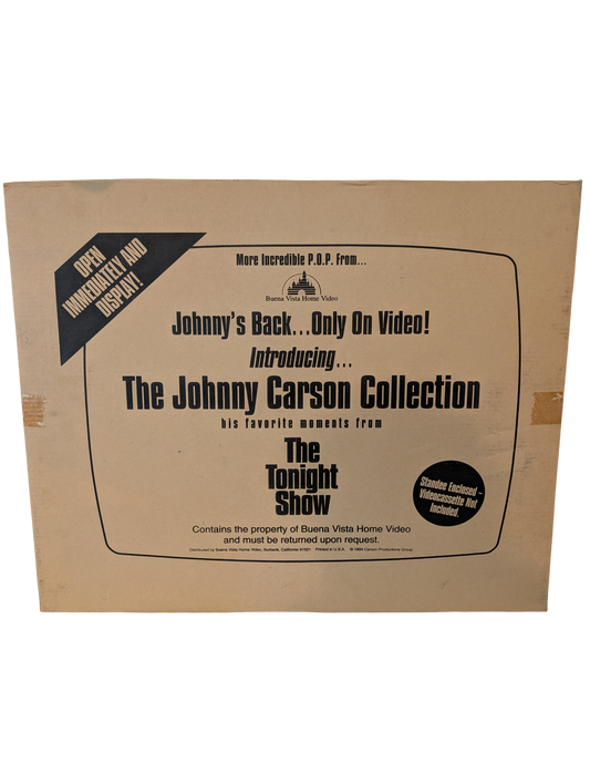 "The Johnny Carson Collection: His Favorite Moments from The Tonight Show" 1994 Store Floor Standee - SEALED