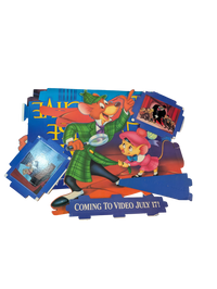 "The Great Mouse Detective" VHS Release Store Floor Standee  - CIB New Old Stock