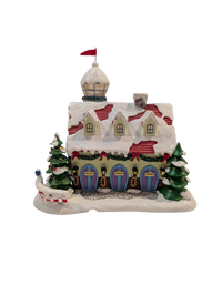 Hawthorne Village Rudolph’s Christmas Town Village Collection "Watch Tower and Reindeer Barn"