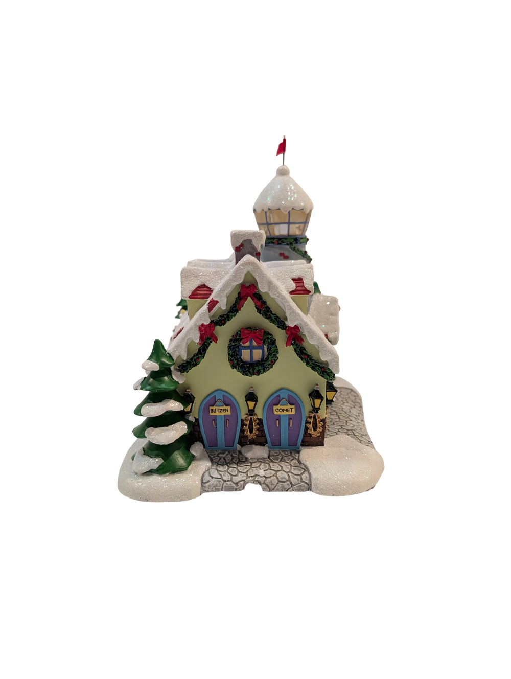 Hawthorne Village Rudolph’s Christmas Town Village Collection "Watch Tower and Reindeer Barn"