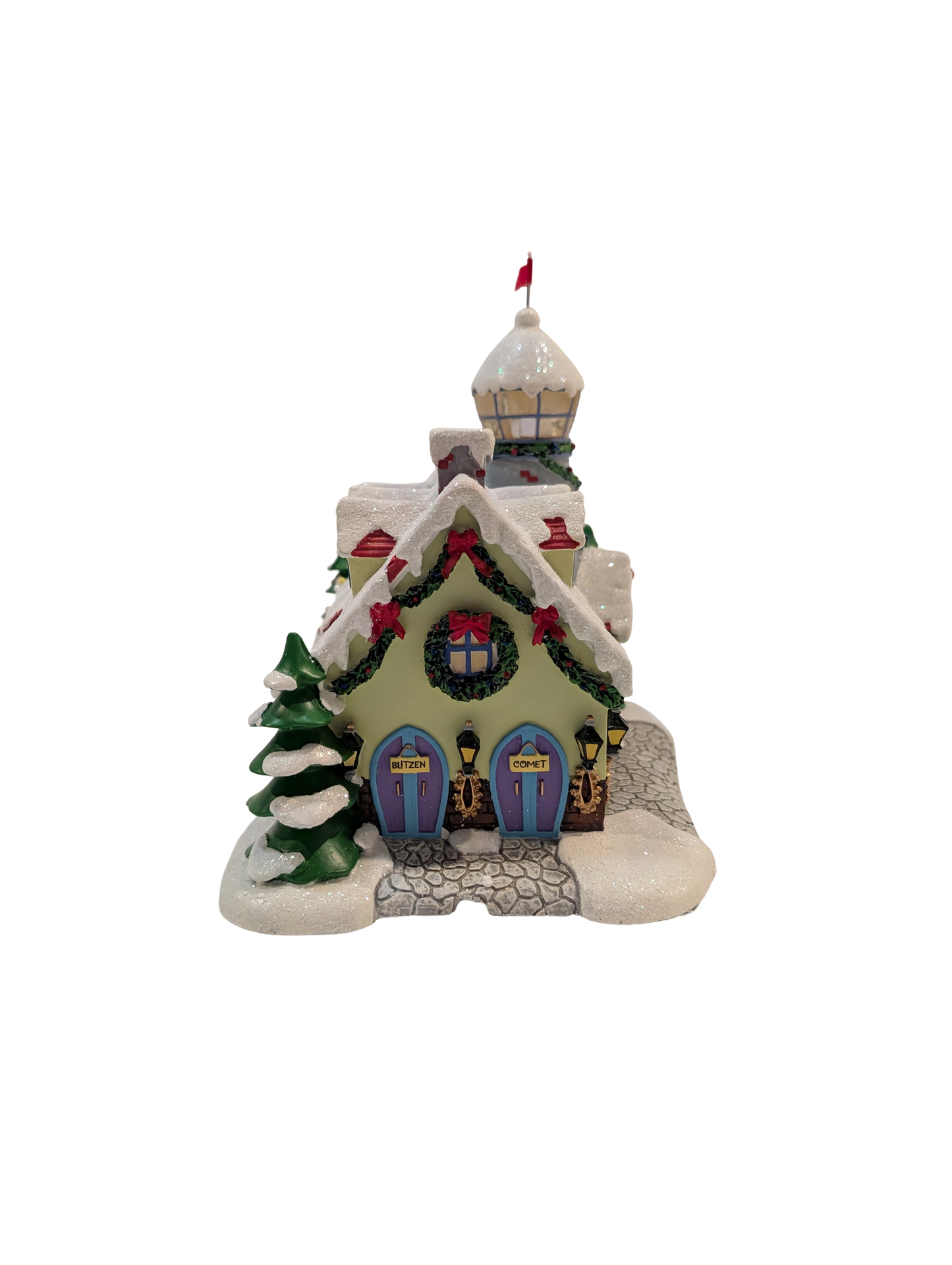 Hawthorne Village Rudolph’s Christmas Town Village Collection "Watch Tower and Reindeer Barn"