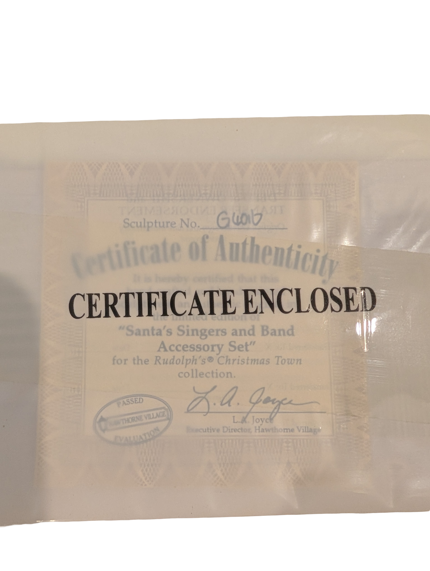 Hamilton Christmas Town Express "Santa's Singers and Band Accessory Set" - Rudolph the Red Nosed Reindeer