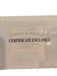 Hamilton Christmas Town Express "Santa's Singers and Band Accessory Set" - Rudolph the Red Nosed Reindeer