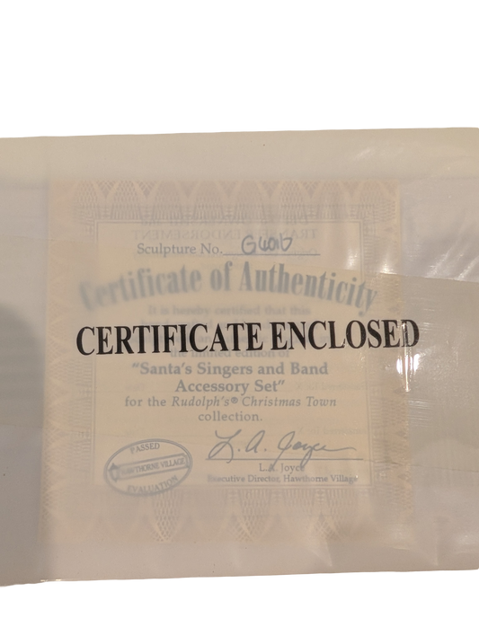 Hamilton Christmas Town Express "Santa's Singers and Band Accessory Set" - Rudolph the Red Nosed Reindeer
