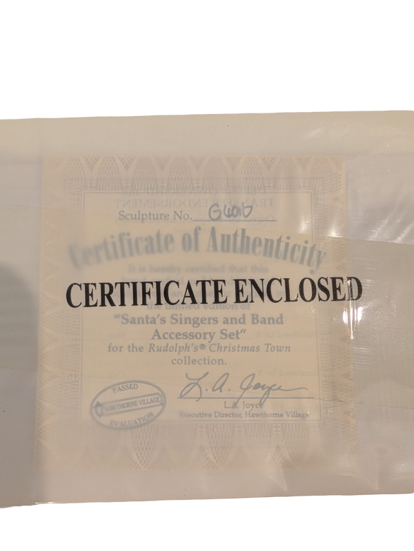 Hamilton Christmas Town Express "Santa's Singers and Band Accessory Set" - Rudolph the Red Nosed Reindeer