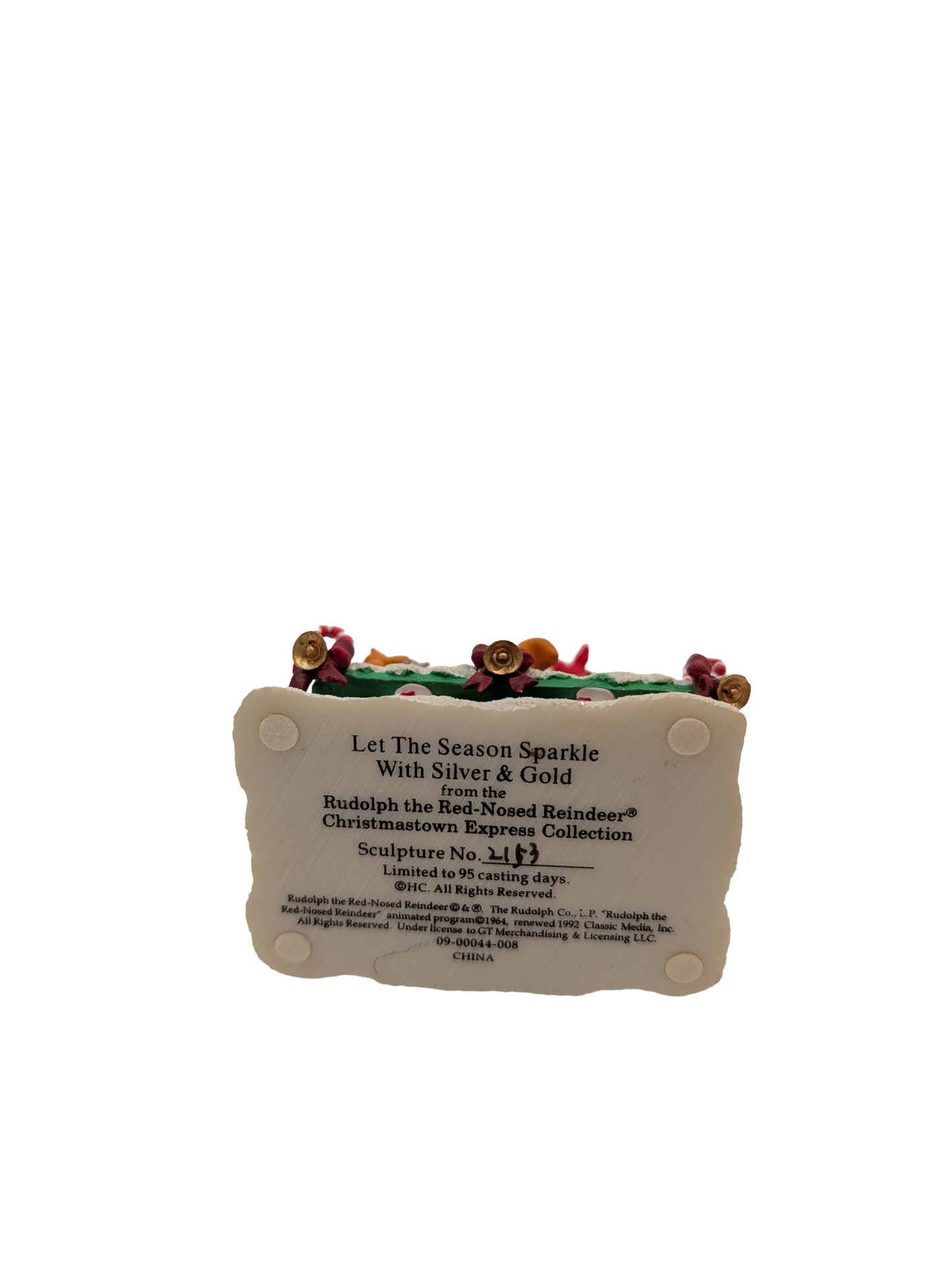 Hamilton Christmas Town Express "Let The Season Sparkle With Silver & Gold" - Rudolph the Red Nosed Reindeer