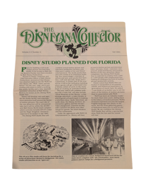 Walt Disney Productions Annual Report - 1985 with TWO Bill Justice Drawings