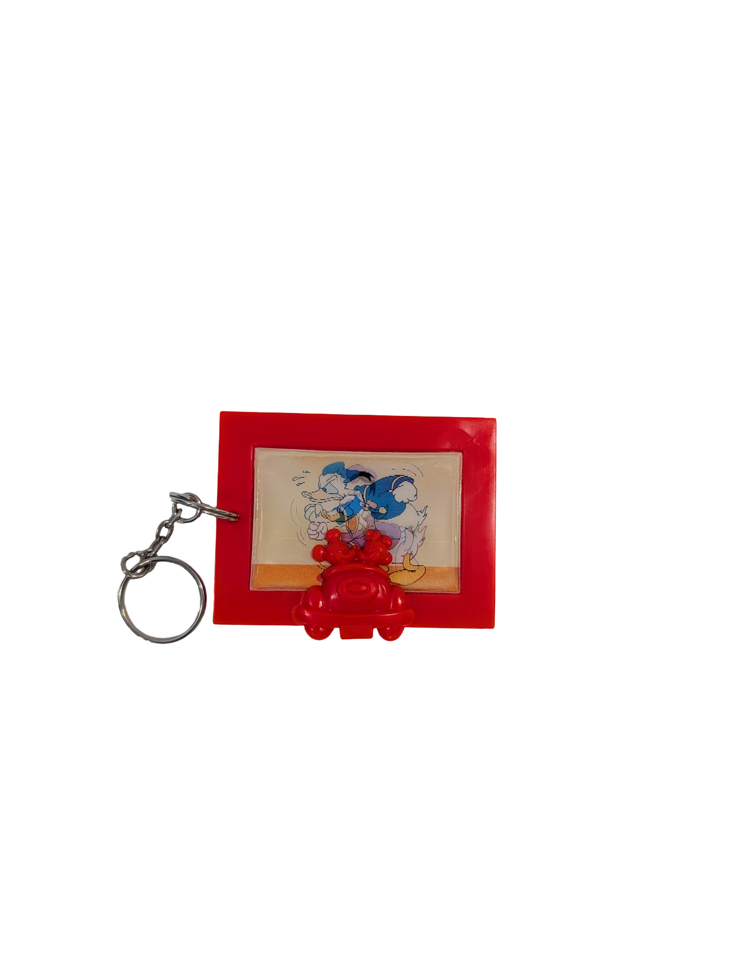 Disney Donald Duck Lenticular Keychain in Mickey Minnie Mouse Drive-In Movie Frame